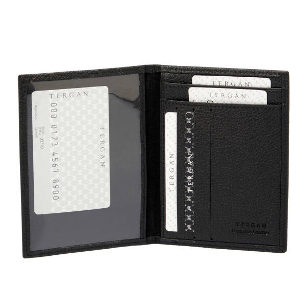 Siyah Hakiki Deri Erkek Kimlik Kabı - S1KI00001582-A6F - 2