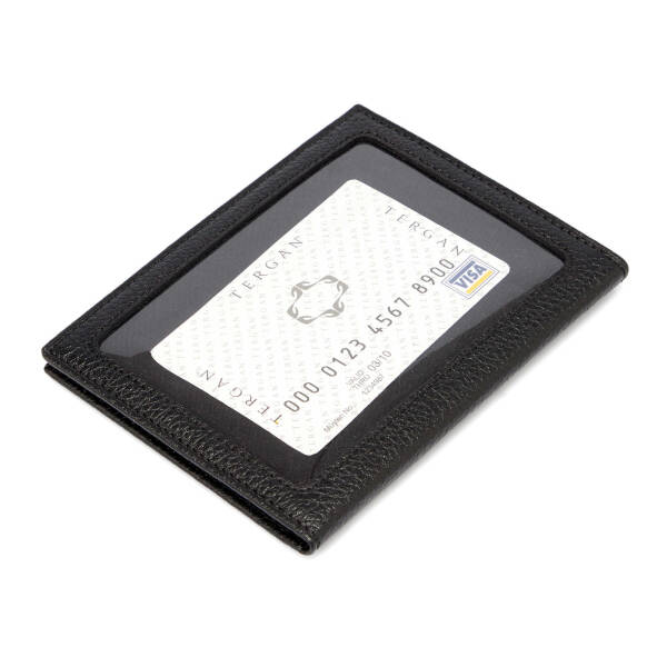Siyah Hakiki Deri Erkek Kimlik Kabı - S1KI00001582-A6F - 3