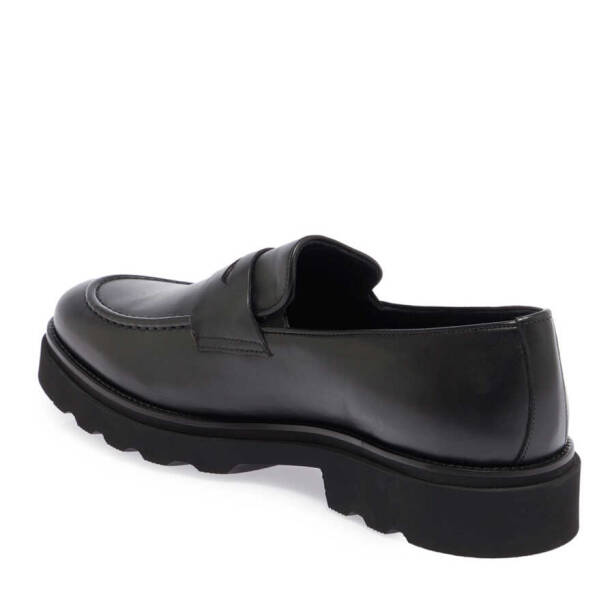 Siyah Hakiki Deri Erkek Klasik Ayakkabı - E23S1AY56356-A23 - 3