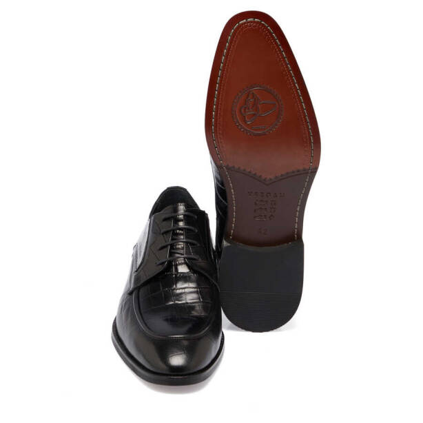 Siyah Hakiki Deri Erkek Klasik Ayakkabı - E24I1AY56658-H44 - 4