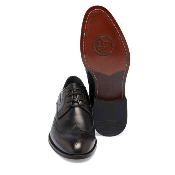 Siyah Hakiki Deri Erkek Klasik Ayakkabı - E24I1AY56659-A43 - 4
