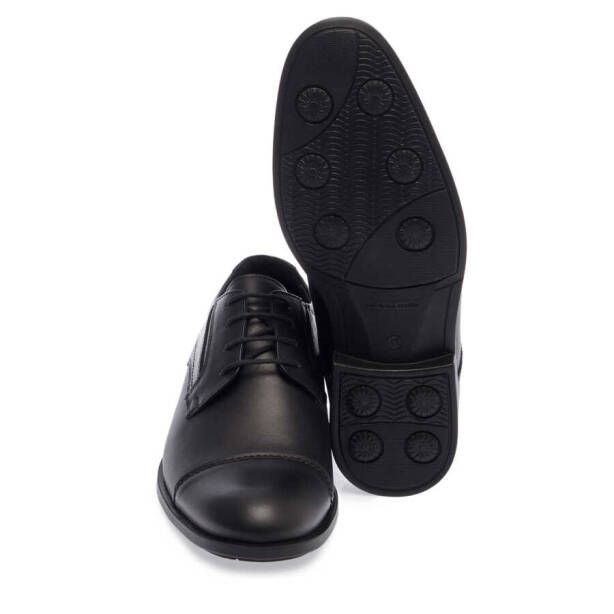 Siyah Hakiki Deri Erkek Klasik Ayakkabı - E24I1AY56662-A23 - 4