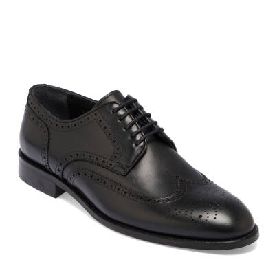  Siyah Deri Erkek Klasik Ayakkabı - E24I1AY56675-A43 