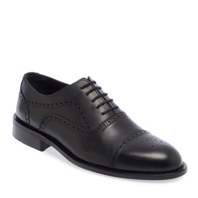  Siyah Deri Erkek Klasik Ayakkabı - E24I1AY56676-A43 