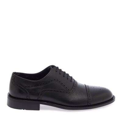  Siyah Deri Erkek Klasik Ayakkabı - E24I1AY56676-A43 - 3