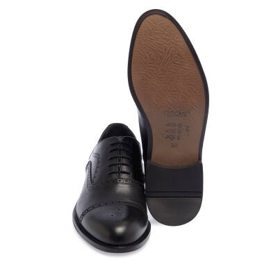  Siyah Deri Erkek Klasik Ayakkabı - E24I1AY56676-A43 - 4