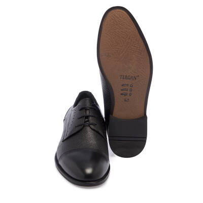  Siyah Deri Erkek Klasik Ayakkabı - E24I1AY56677-A43 - 4