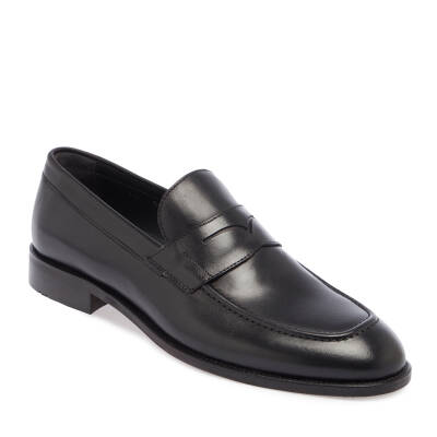  Siyah Deri Erkek Klasik Ayakkabı - E24I1AY56678-A43 