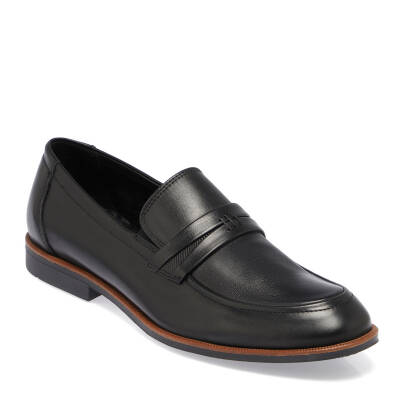  Siyah Deri Erkek Klasik Ayakkabı - E24I1AY56681-I1X 