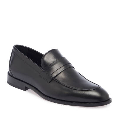  Siyah Deri Erkek Klasik Ayakkabı - E24I1AY56880-A43 