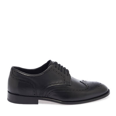  Siyah Deri Erkek Klasik Ayakkabı - E24I1AY56882-A43 - 3