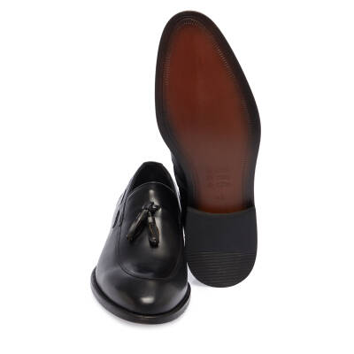 Siyah Deri Erkek Klasik Ayakkabı - E24I1AY56884-A43 - 4