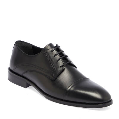  Siyah Deri Erkek Klasik Ayakkabı - E24I1AY56886-A43 