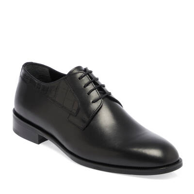  Siyah Deri Erkek Klasik Ayakkabı - E24I1AY56887-A43 