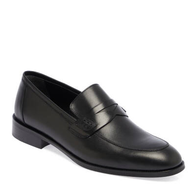  Siyah Deri Erkek Klasik Ayakkabı - E24I1AY56888-A43 