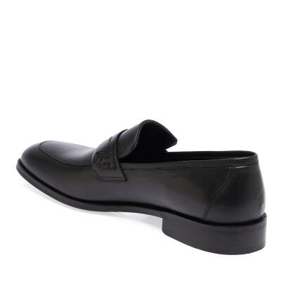  Siyah Deri Erkek Klasik Ayakkabı - E24I1AY56888-A43 - 2