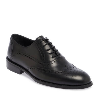  Siyah Deri Erkek Klasik Ayakkabı - E24I1AY56889-A43 