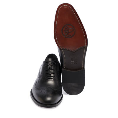  Siyah Deri Erkek Klasik Ayakkabı - E24I1AY56889-A43 - 4