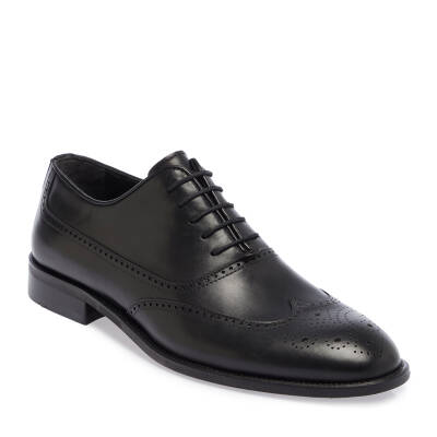  Siyah Deri Erkek Klasik Ayakkabı - E24I1AY56892-A43 