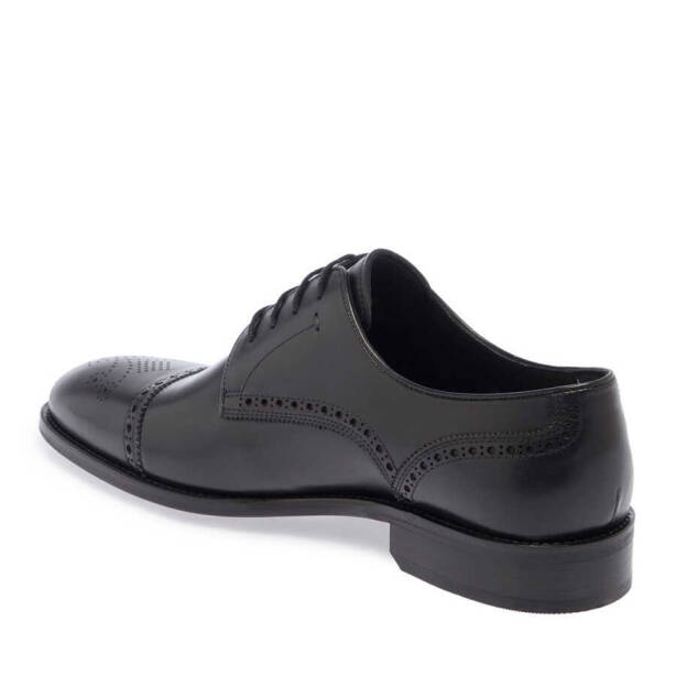 Siyah Hakiki Deri Erkek Klasik Ayakkabı - E24I1AY56922-A43 - 3