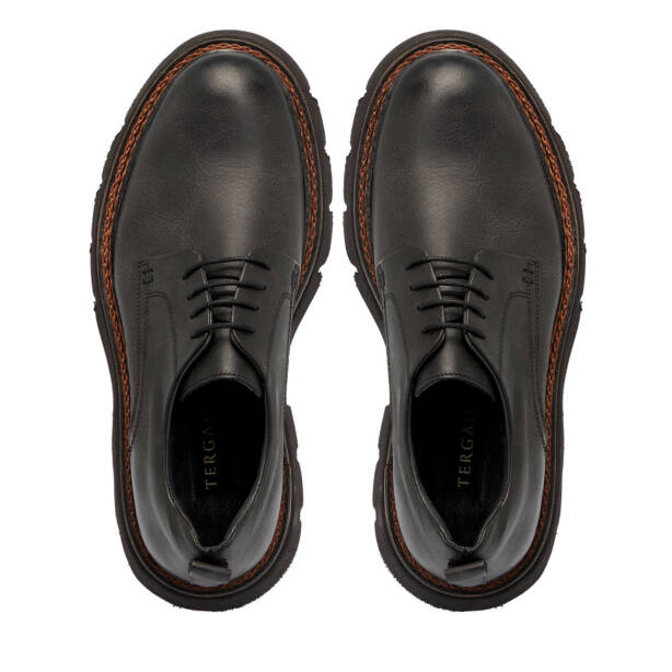 Siyah Deri Erkek Klasik Ayakkabı - E24S1AY56990-A23 - Tergan