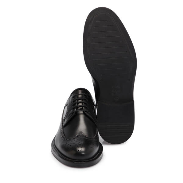 Siyah Deri Erkek Klasik Ayakkabı - E25S1AY57453-A43 - 4