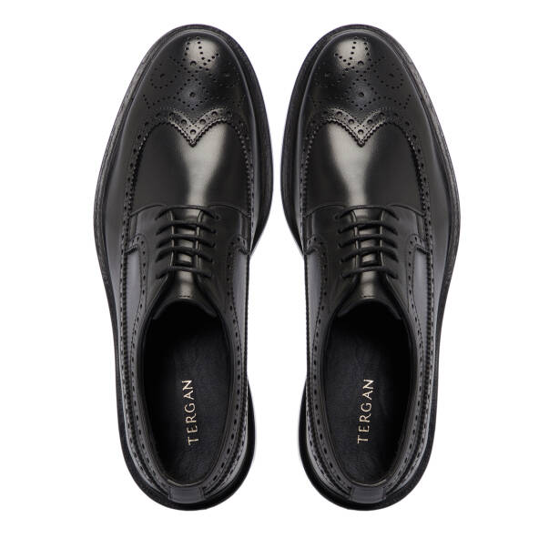 Siyah Deri Erkek Klasik Ayakkabı - E25S1AY57453-A43 - 5