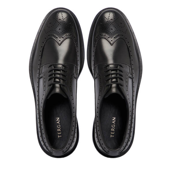 Siyah Deri Erkek Klasik Ayakkabı - E25S1AY57453-A43 - 5