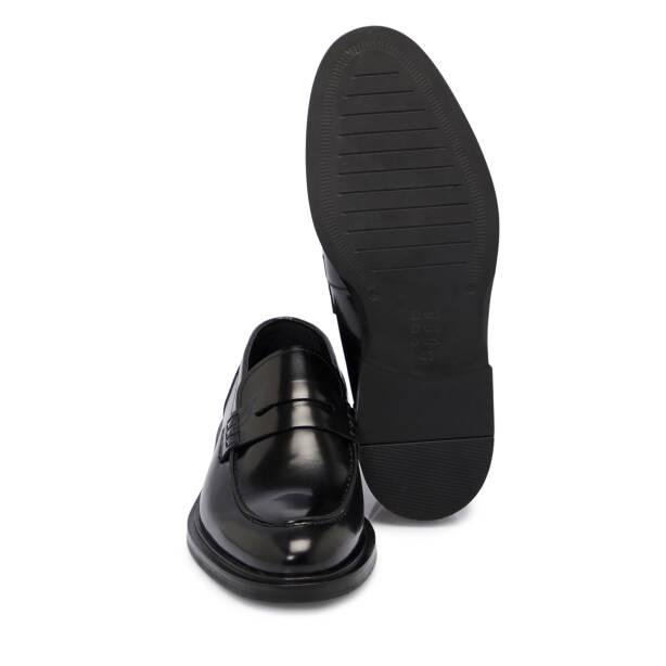 Siyah Deri Erkek Klasik Ayakkabı - E25S1AY57455-A35 - 4