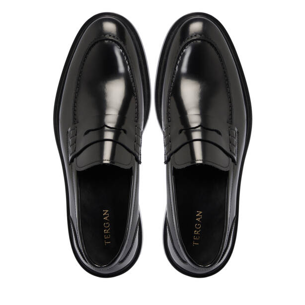 Siyah Deri Erkek Klasik Ayakkabı - E25S1AY57455-A35 - 5