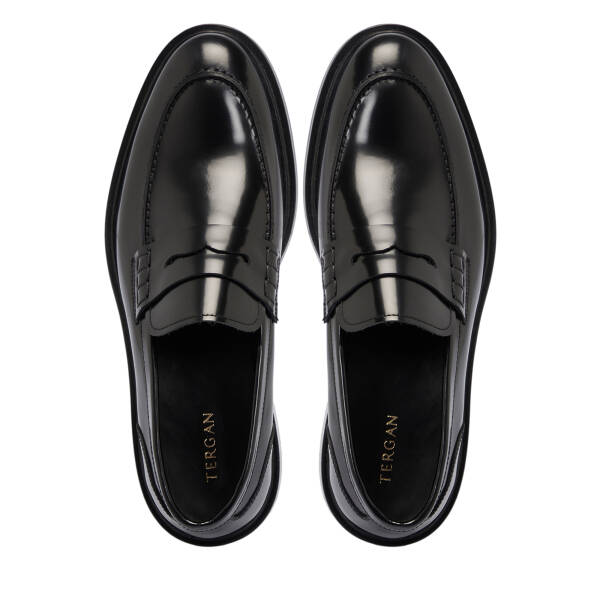 Siyah Deri Erkek Klasik Ayakkabı - E25S1AY57455-A35 - 5