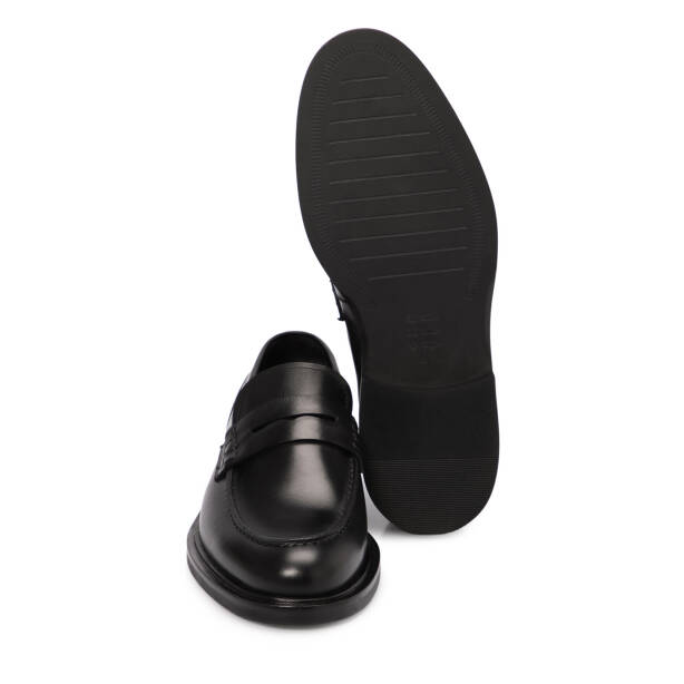 Siyah Deri Erkek Klasik Ayakkabı - E25S1AY57455-A43 - 4