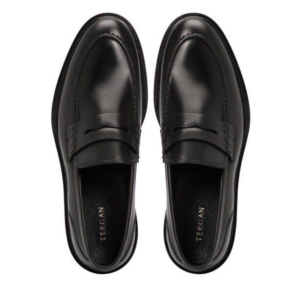 Siyah Deri Erkek Klasik Ayakkabı - E25S1AY57455-A43 - 5