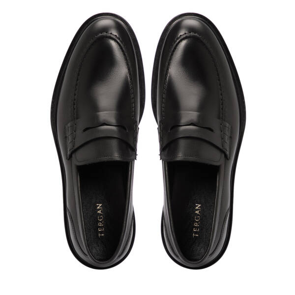 Siyah Deri Erkek Klasik Ayakkabı - E25S1AY57455-A43 - 5