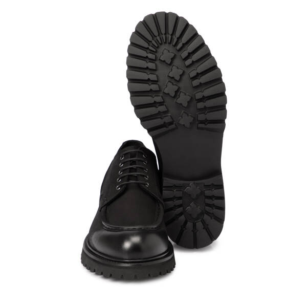 Siyah Deri Erkek Klasik Ayakkabı - E25S1AY57460-A23 - 4