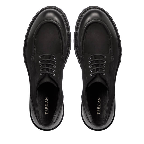 Siyah Deri Erkek Klasik Ayakkabı - E25S1AY57460-A23 - 5