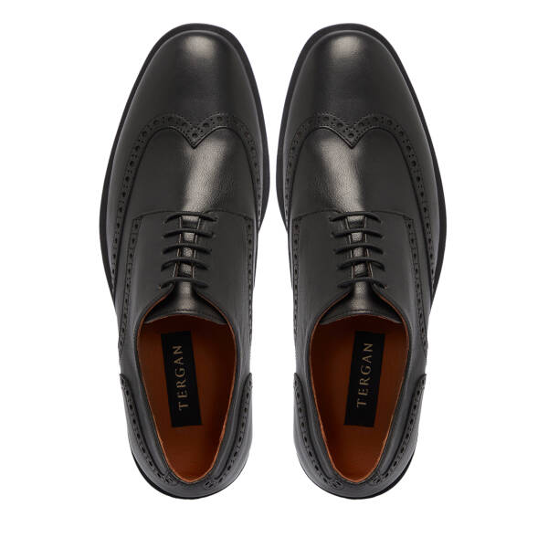 Siyah Deri Erkek Klasik Ayakkabı - E25S1AY57480-A23 - 5