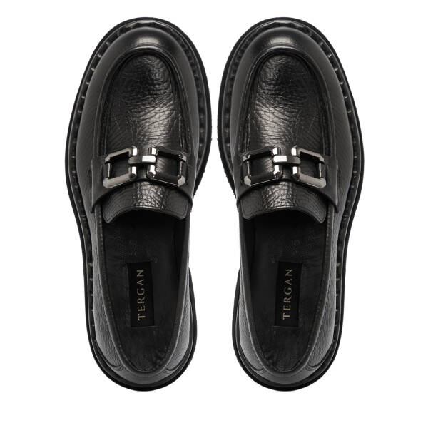 Siyah Deri Erkek Klasik Ayakkabı - E25S1AY57493-A23 - 5