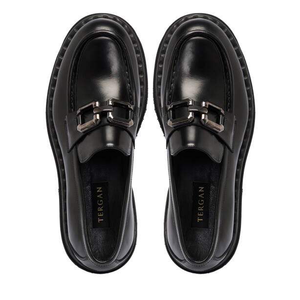 Siyah Deri Erkek Klasik Ayakkabı - E25S1AY57493-F44 - 5