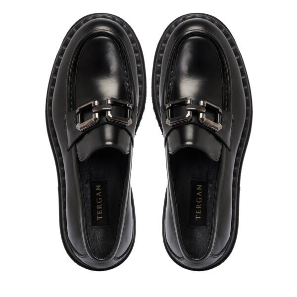 Siyah Deri Erkek Klasik Ayakkabı - E25S1AY57493-F44 - 5