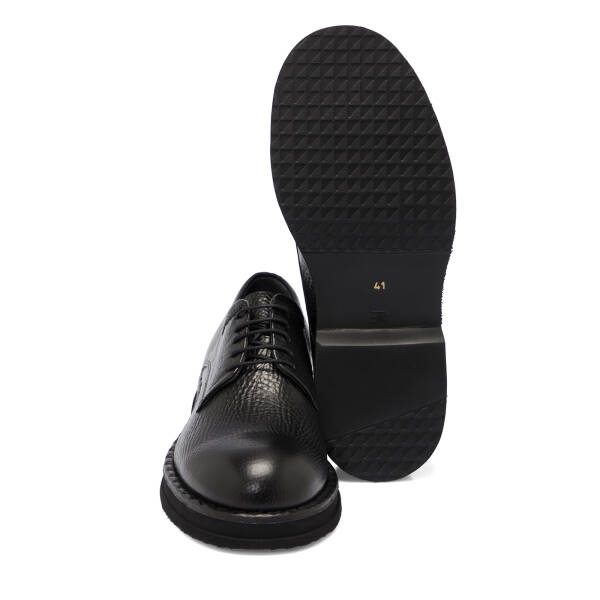 Siyah Deri Erkek Klasik Ayakkabı - E25S1AY57494-A23 - 4
