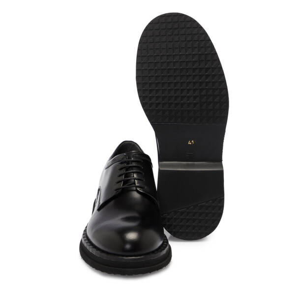 Siyah Deri Erkek Klasik Ayakkabı - E25S1AY57494-F44 - 4