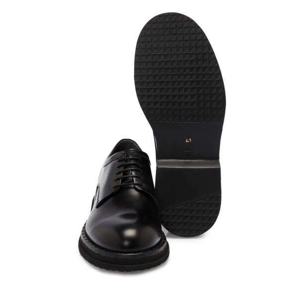 Siyah Deri Erkek Klasik Ayakkabı - E25S1AY57494-F44 - 4