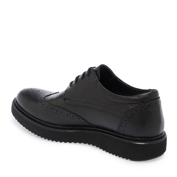 Siyah Hakiki Deri Erkek Klasik Ayakkabı - E25S1AY57507-A23 - 3