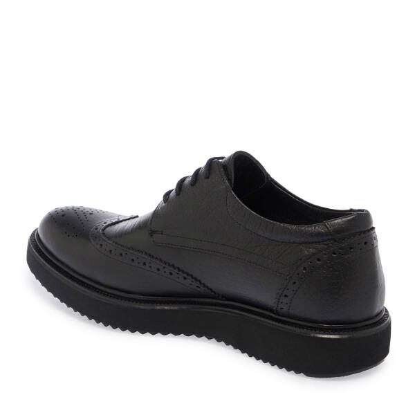 Siyah Hakiki Deri Erkek Klasik Ayakkabı - E25S1AY57507-A23 - 3