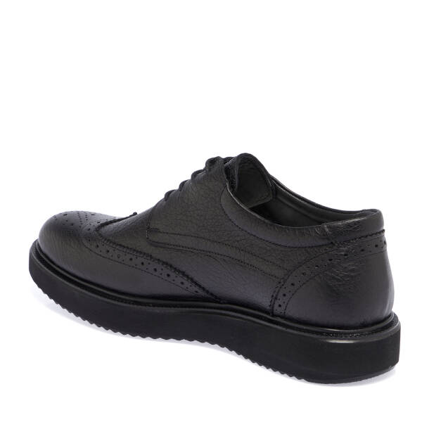 Siyah Hakiki Deri Erkek Klasik Ayakkabı - E25S1AY57516-A23 - 3