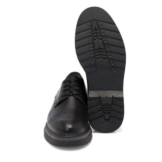 Siyah Deri Erkek Klasik Ayakkabı - E25S1AY57519-A41 - 4