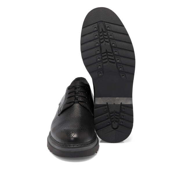 Siyah Deri Erkek Klasik Ayakkabı - E25S1AY57519-A41 - 4