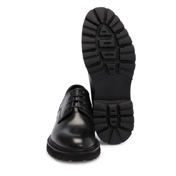 Siyah Deri Erkek Klasik Ayakkabı - E25S1AY57523-A43 - 4