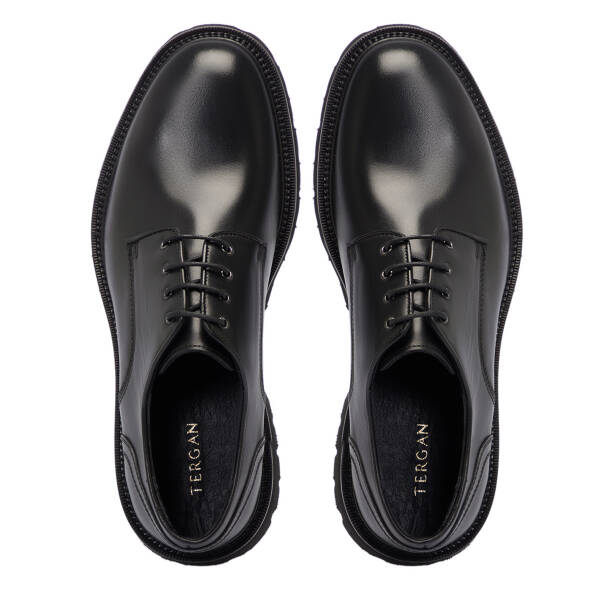 Siyah Deri Erkek Klasik Ayakkabı - E25S1AY57523-A43 - 5